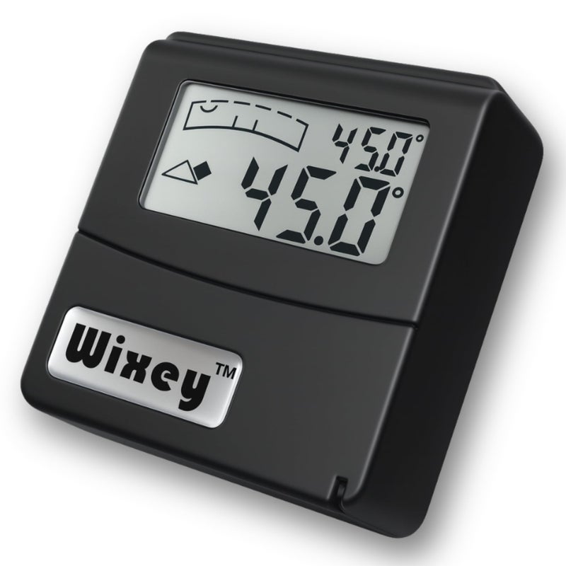 Wixey Digital Angle Gauge w/Flip-Out Displayâ€“Easy-to-Read Magnetic Digital Angle Finder for Setting The Angles of Jointer Fences & More â€“ Perfect Ultra-Precise Measuring Tools for Woodworking Tasks - Image 1